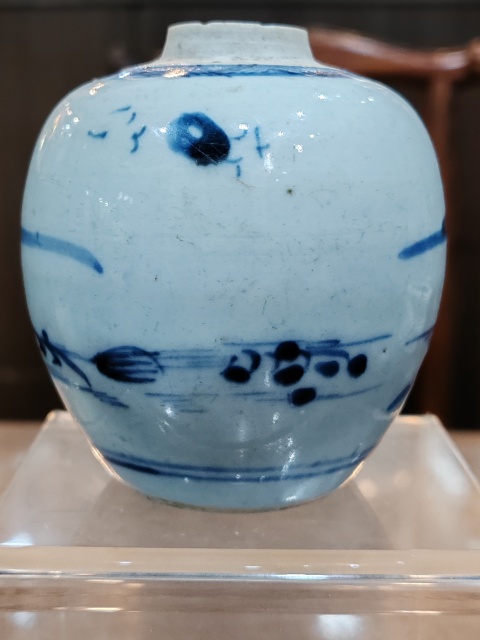 青花山水人物紋瓶 中国古玩 中国美術 青花山水人物紋瓶 中国古玩 中国美術