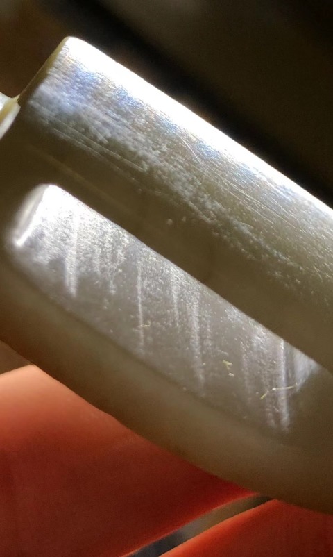 古玩玉器明代和田玉雕“劍璏”拍賣,當前價格38000元