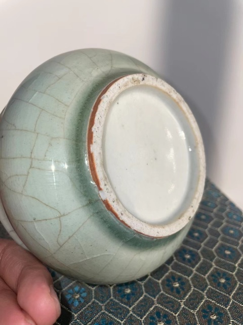 古玩陶瓷郎綠釉香爐拍賣(mài)，當(dāng)前價(jià)格22300元