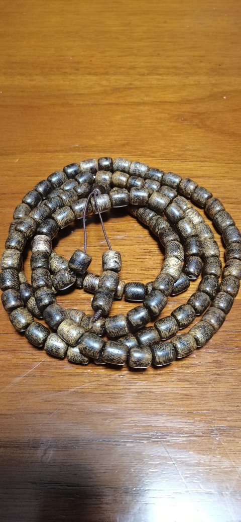 古玩雜項沉香木手串兩條拍賣，當前價格800元