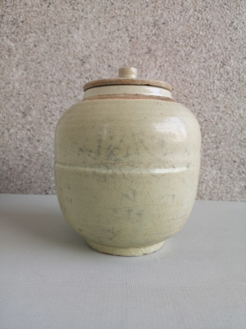 古玩陶瓷哥釉蓋罐拍賣，當(dāng)前價格850元