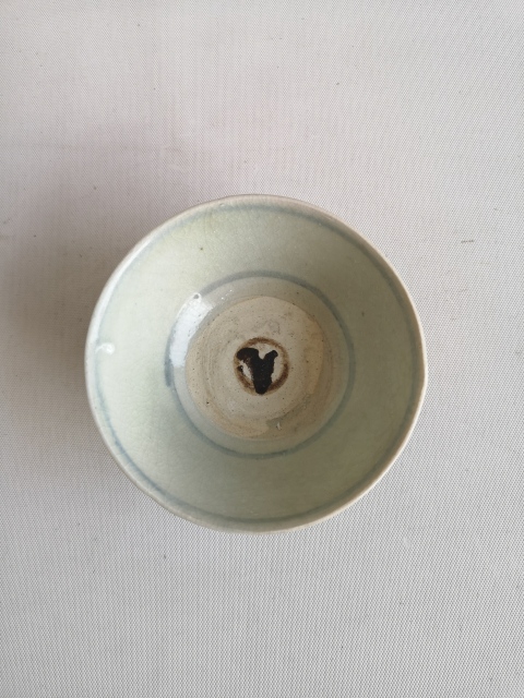 古玩陶瓷青花螺旋紋茶碗拍賣，當前價格680元