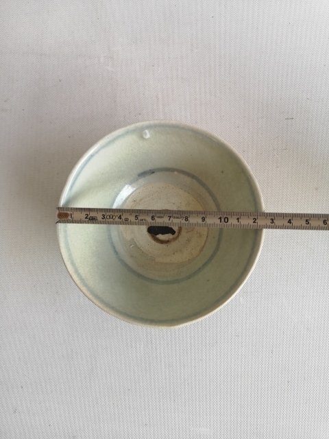 古玩陶瓷青花螺旋紋茶碗拍賣，當前價格680元