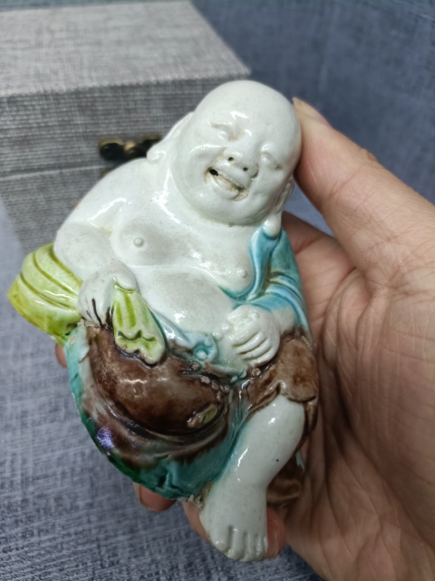 古玩陶瓷彌勒佛拍賣，當(dāng)前價(jià)格3888元