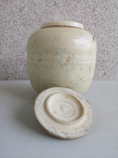 古玩陶瓷哥釉蓋罐拍賣，當(dāng)前價格850元