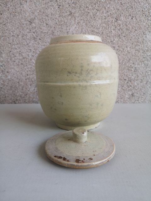 古玩陶瓷哥釉蓋罐拍賣，當(dāng)前價格850元