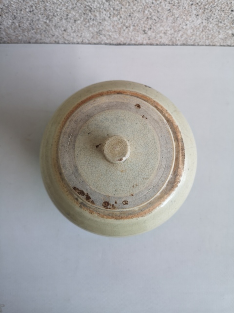 古玩陶瓷哥釉蓋罐拍賣，當(dāng)前價格850元