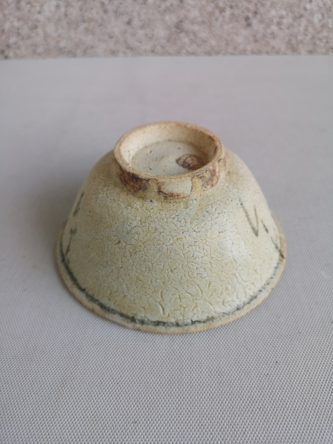 古玩陶瓷青花花卉紋茶碗拍賣,當前價格750元