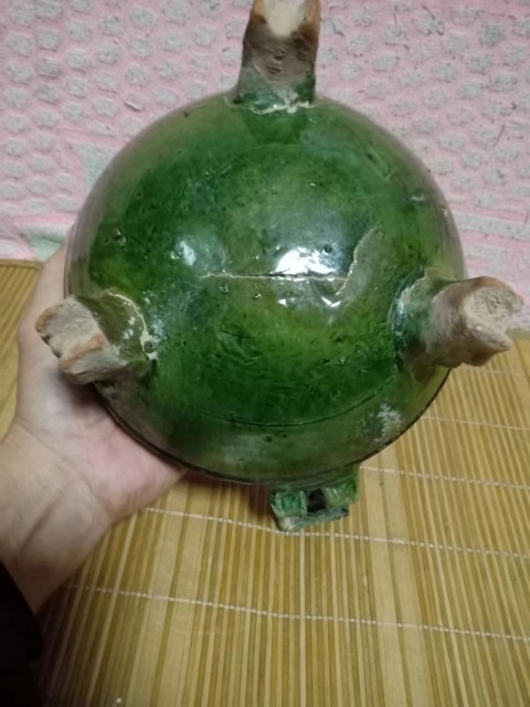 古玩陶瓷漢：綠釉鳥獸紋鼎拍賣，當(dāng)前價(jià)格507000元