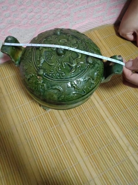 古玩陶瓷漢：綠釉鳥獸紋鼎拍賣，當(dāng)前價(jià)格507000元