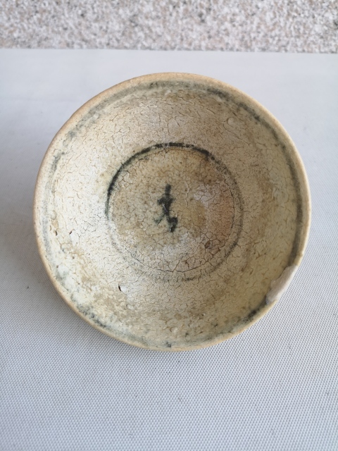 古玩陶瓷青花花卉紋茶碗拍賣,當前價格750元