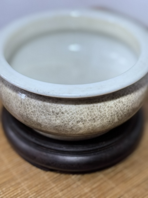 古玩陶瓷清早期康雍哥釉羅漢爐拍賣,當前價格5500元