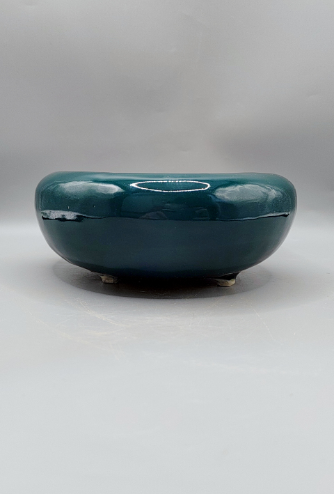 古玩陶瓷民國?綠釉三足爐拍賣，當(dāng)前價格699元