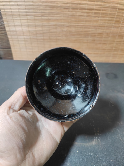 古玩陶瓷南宋建窯系烏金釉茶盞拍賣，當(dāng)前價(jià)格3900元