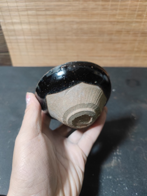 古玩陶瓷南宋建窯系烏金釉茶盞拍賣，當(dāng)前價(jià)格3900元