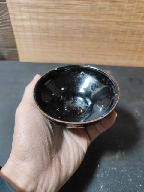 古玩陶瓷南宋建窯系烏金釉茶盞拍賣，當(dāng)前價(jià)格3900元