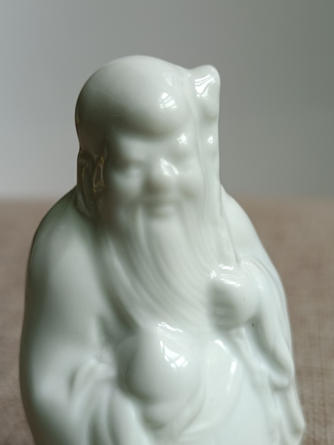古玩陶瓷白釉壽星人物塑像拍賣，當(dāng)前價格298元