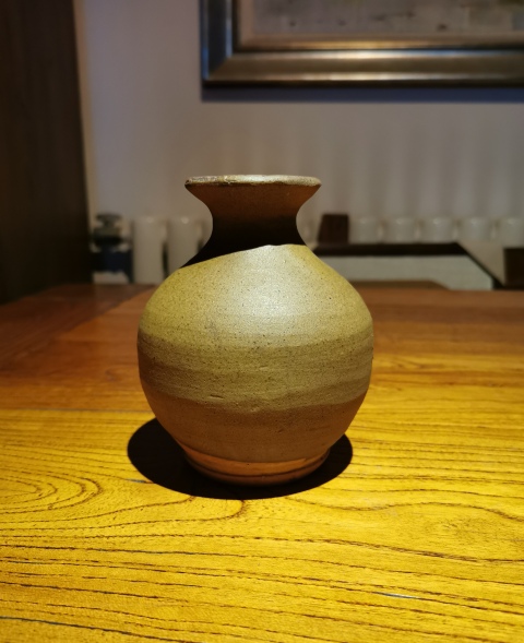 古玩陶瓷元明茶葉末釉小撇口瓶拍賣,當前價格500元