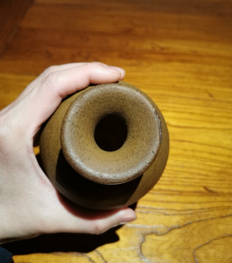 古玩陶瓷元明茶葉末釉小撇口瓶拍賣,當前價格500元