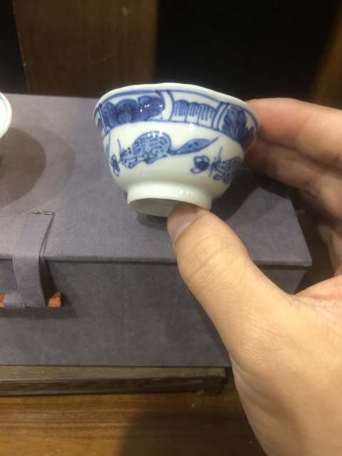 古玩陶瓷（精品主人杯）清-康熙-海屋添籌-松鼠葡萄紋-主人杯一對拍賣，當前價格1550元