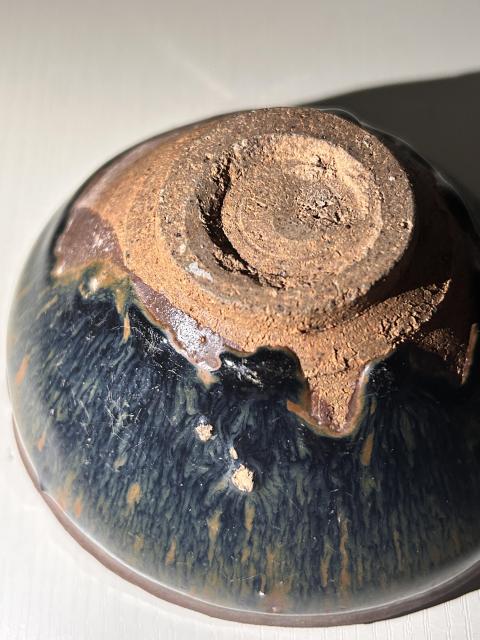 古玩陶瓷南宋時期福清窯兔毫盞拍賣,當(dāng)前價格99元