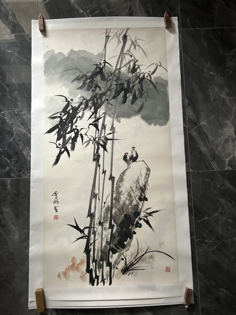 古玩字畫(huà)謝會(huì)彤《竹云圖》拍賣(mài),當(dāng)前價(jià)格758元
