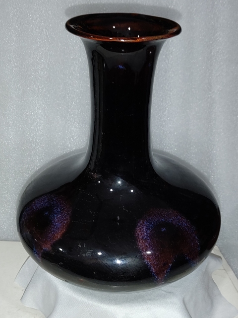 古玩陶瓷創(chuàng)匯?窯變?yōu)踅鹩暂┧j瓶拍賣，當前價格588元