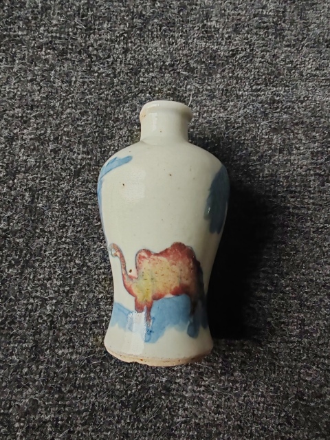 古玩陶瓷【已鑒真】青花釉里紅人物故事紋鼻煙壺拍賣，當(dāng)前價格5800元