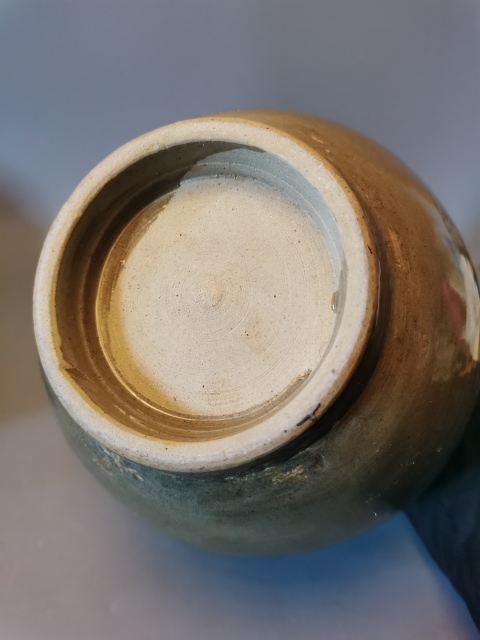 古玩陶瓷【精美龍泉罐】明代龍泉青瓷大茶葉罐拍賣,當前價格69元