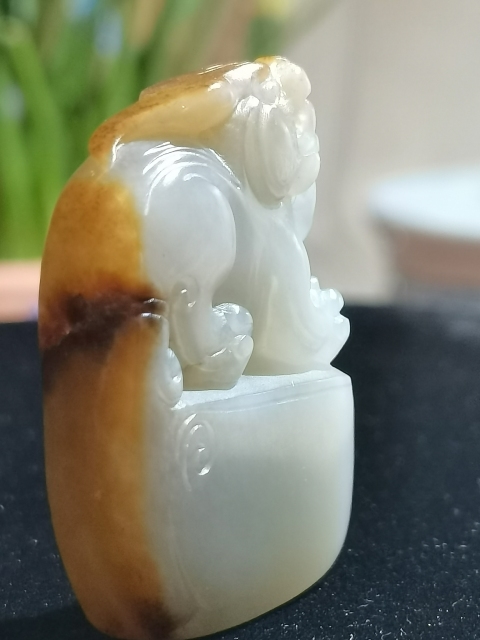 古玩玉器新疆和田籽料雕“貔貅掛墜”拍賣,當前價格3600元
