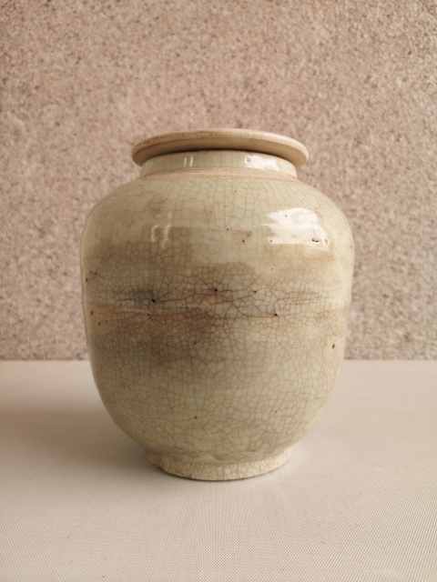 古玩陶瓷哥釉蓋罐拍賣,當前價格850元