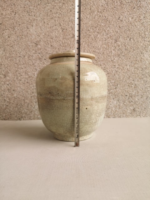 古玩陶瓷哥釉蓋罐拍賣,當前價格850元