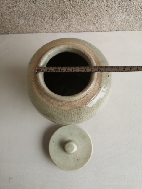 古玩陶瓷哥釉蓋罐拍賣,當前價格850元