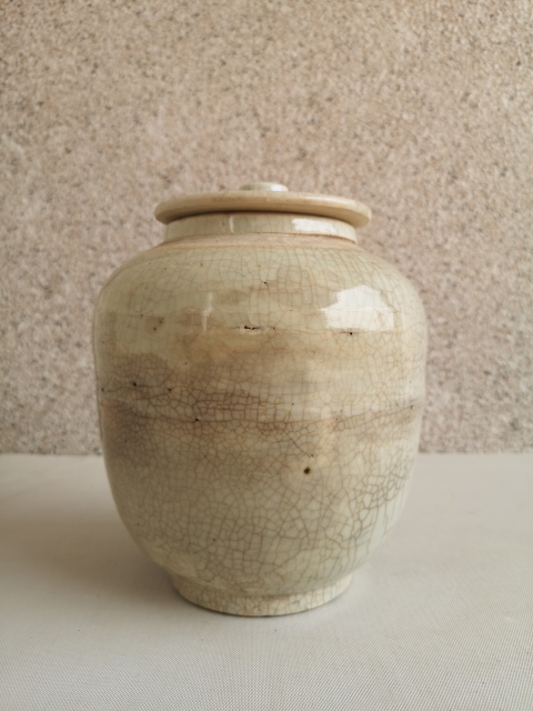 古玩陶瓷哥釉蓋罐拍賣,當前價格850元