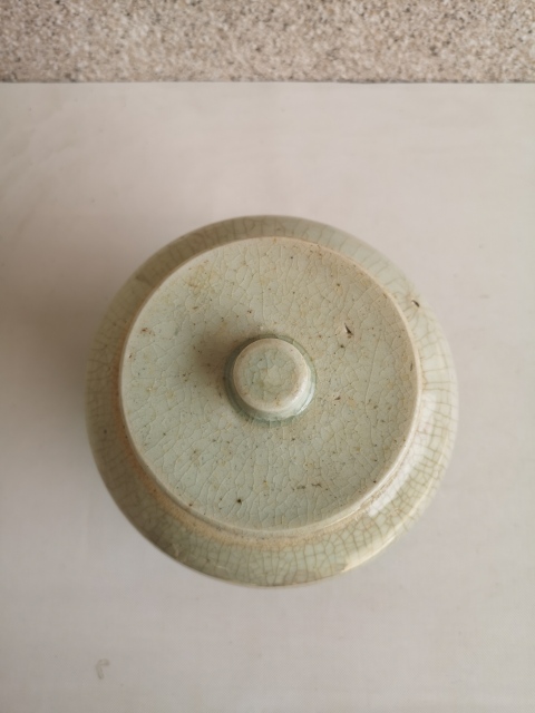 古玩陶瓷哥釉蓋罐拍賣,當前價格850元
