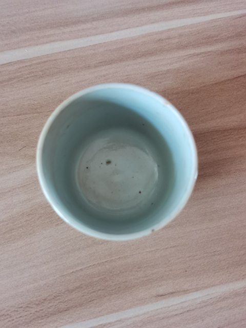 古玩陶瓷青釉茶杯拍賣,當前價格400元