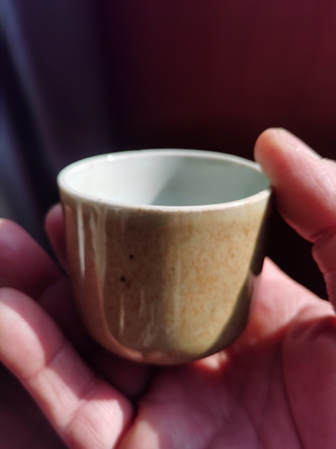 古玩陶瓷青釉茶杯拍賣,當前價格400元