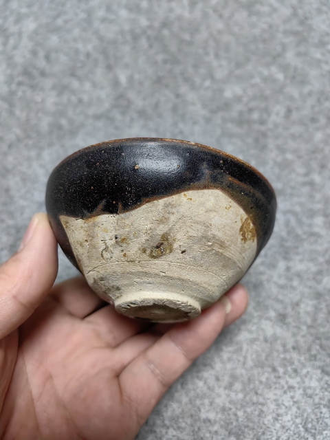 古玩陶瓷吉州窯黑釉茶盞拍賣，當前價格1600元