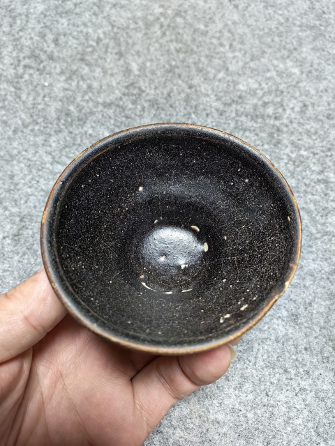吉州窯黑釉茶盞拍賣，當(dāng)前價格1600元