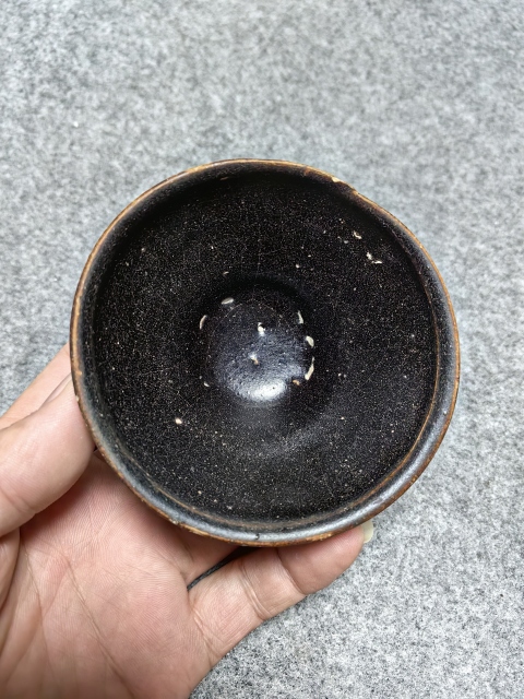 古玩陶瓷吉州窯黑釉茶盞拍賣，當前價格1600元