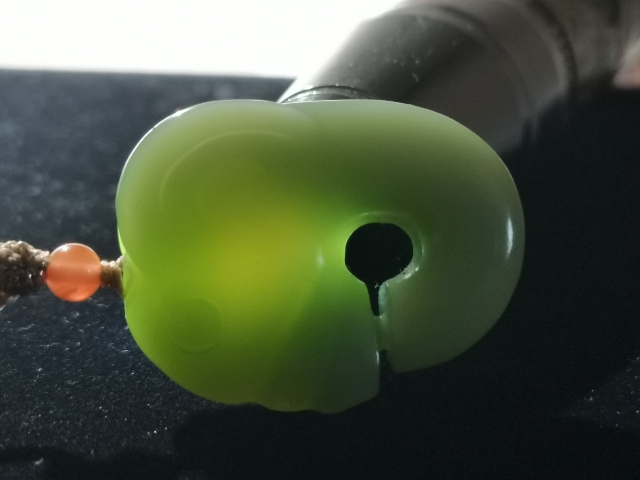 古玩玉器【精品】碧玉“豬龍”掛墜拍賣,當前價格2308元