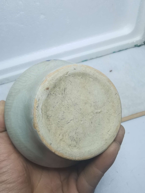 古玩陶瓷明代青花百子千孫圖蓋罐拍賣,當(dāng)前價(jià)格998元