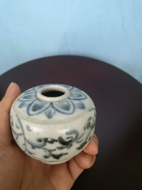 古玩陶瓷青花花卉紋罐拍賣，當前價格1680元