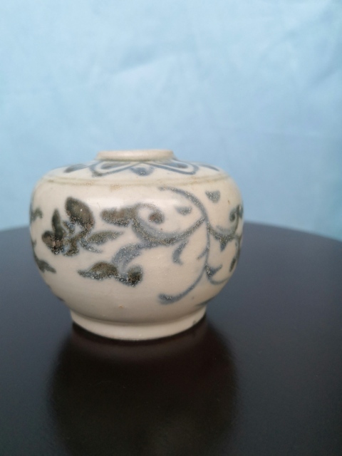 古玩陶瓷青花花卉紋罐拍賣，當前價格1680元