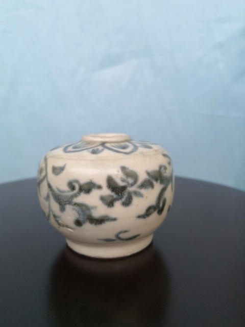 古玩陶瓷青花花卉紋罐拍賣，當前價格1680元