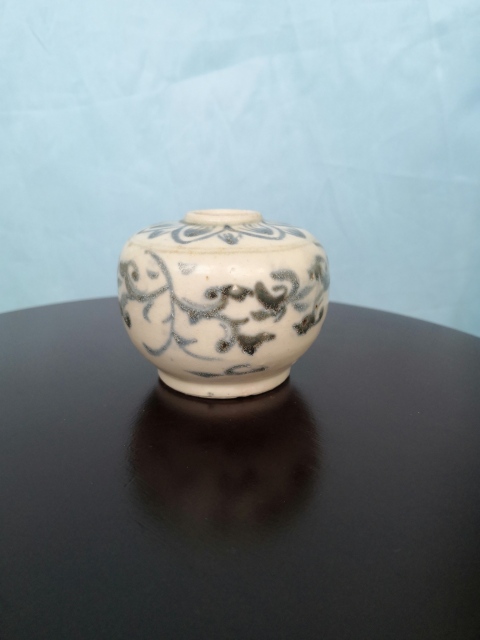 古玩陶瓷青花花卉紋罐拍賣，當前價格1680元