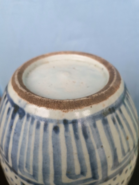 古玩陶瓷青花花卉紋罐拍賣，當前價格188元