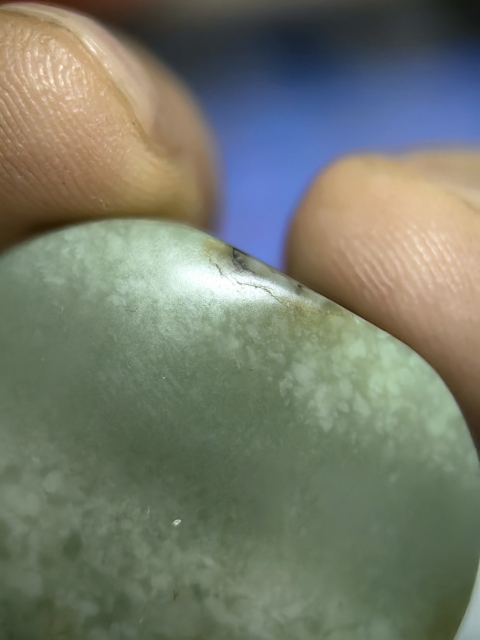 古玩玉器晚清民國和田玉雕“素紋背云”拍賣，當前價格580元