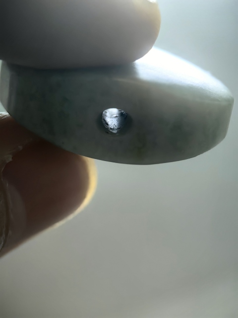 古玩玉器晚清民國和田玉雕“素紋背云”拍賣，當前價格580元