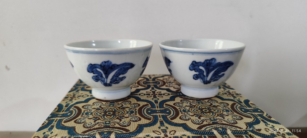 清中期青花百財圖小杯拍賣，當(dāng)前價格4800元